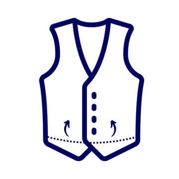 Weste kürzen