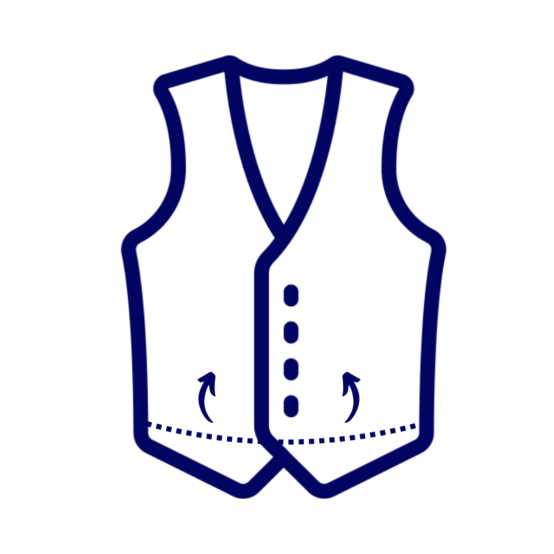 Weste kürzen